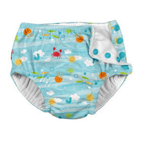 Iplay Baby Boy Snap Reusable Absorbent Swimsuit Diaper Multi Size 18 Months